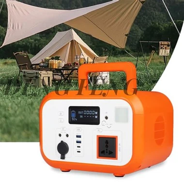 Generatore solare portatile da campeggio 600 W/384 Wh(Picco 700 W) Centrale elettrica 220 V CA per alimentazione tenda con pannelli solari