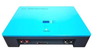 Batteria per accumulo di energia domestica montata a parete 9,5 KWh (51,2 V 184 Ah)