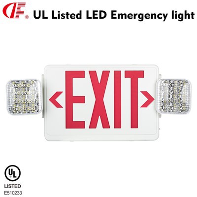 DF-2 Segnale di uscita per interni a LED Luce di emergenza 100-277 V/AC Lettere rosse resistente al fuoco